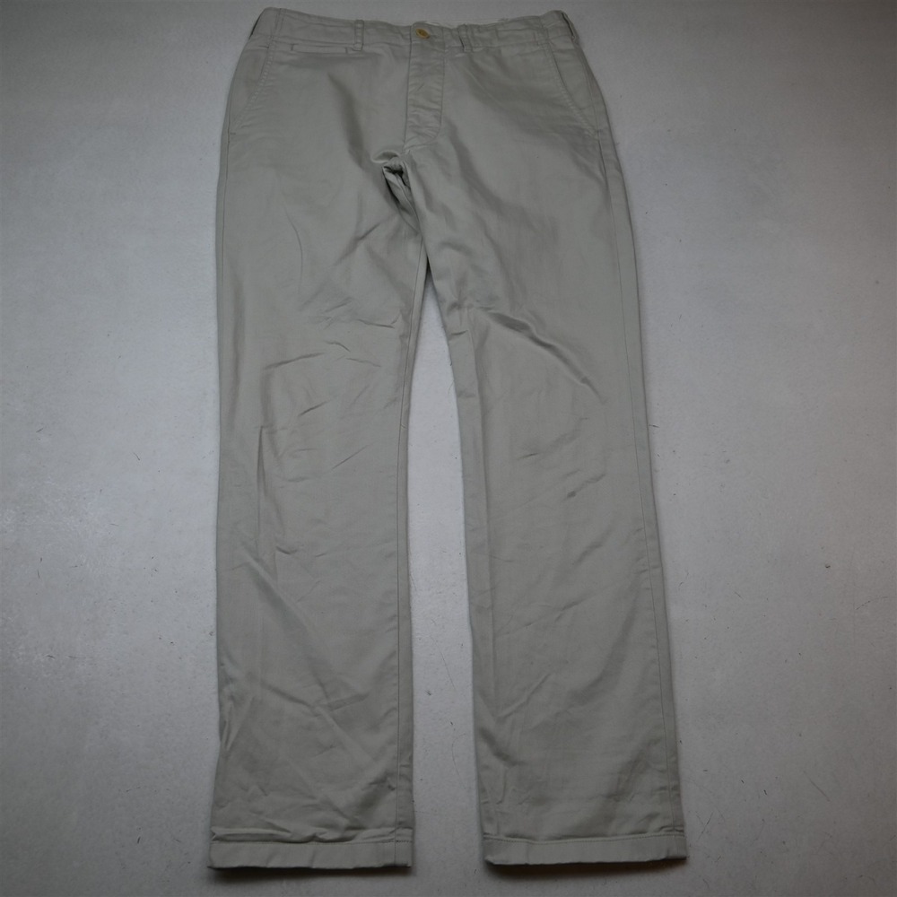 Buck Mason 31x32 Stone Khaki 9 oz Slub Twill Maverick Slim Officer Chino Pants